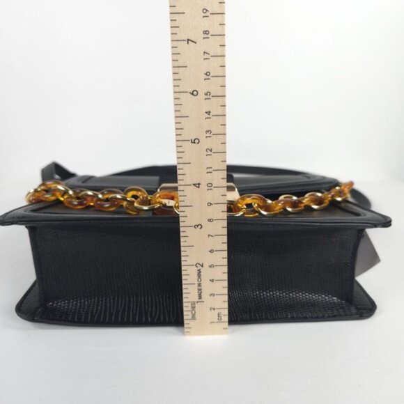 NWT ALDO Faux Leather Toggle‎ Closure Shoulder Bag & Crossbody Chain Detail - Picture 11 of 16